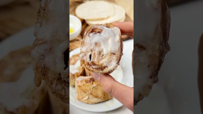 Air Fryer Tortilla Cinnamon Rolls 🤤🙌