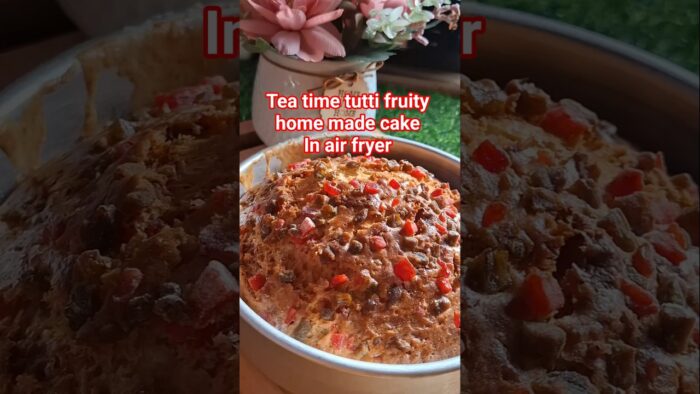 «Air fryer tooti fruity cake» A game changer,#shorts #shortvideos #viralshorts #youtube #cake #food