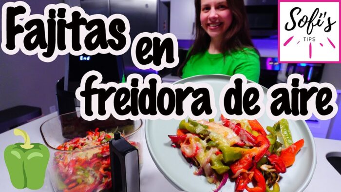 🫑 Alambre vegetariano fácil en freidora de aire 🧅🧀