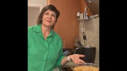 Arroz cremoso de gambones, salmón y verduras con Thermomix TM7