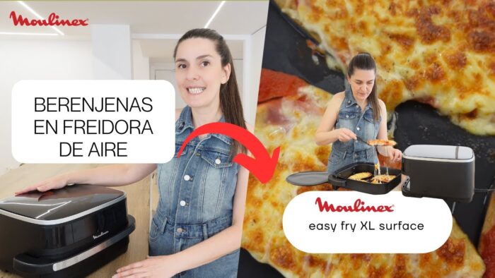 Berenjenas en freidora de aire Moulinex Easy Fry XL Surface