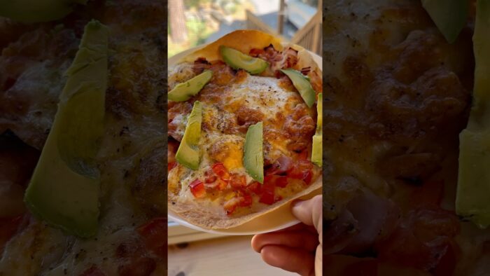 Breakfast Tortilla in 10 Minutes? Air Fryer Test! (SO GOOD) 🍳 #shorts #recipe