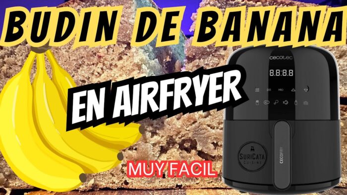 Budín de Banana en Airfryer, super fácil!