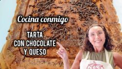 COCINA conmigo una TARTA de CHOCOLATE y QUESO 🍫  #receta  #facil #freidoradeaire