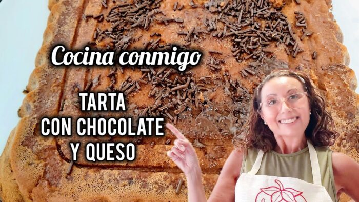 COCINA conmigo una TARTA de CHOCOLATE y QUESO 🍫  #receta  #facil #freidoradeaire