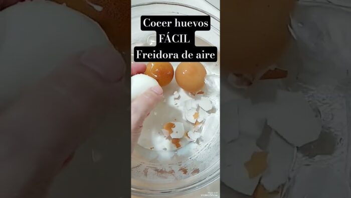 Cocer huevos en la freidora de aire. FÁCIL