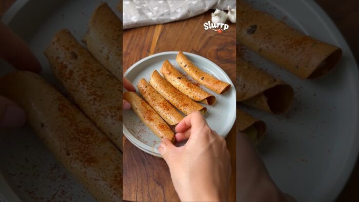 Corn Cheese Papad Rolls Recipe| Quick Airfryer Recipe| #SnackTime #EasyRecipe #shorts #recipe #food