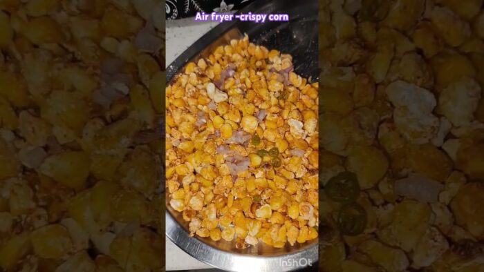 Crispy corn in airfryer #crispycorn #airfryerrecipes #recipe