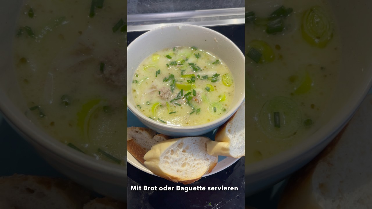 Einfache Käse Porree Suppe aus dem Thermomix Rezept #thermomix # ... Einfache Käse Porree Suppe aus dem Thermomix Rezept #thermomix # ...