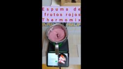 Espuma frutos rojos Thermomix