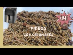 ❗FIDEOS CON CALAMARES EN FREIDORA DE AIRE!! Listos en 1️⃣5️⃣ minutos 😲