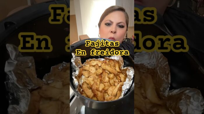 Fajitas de pollo en freidora #almisrecetas #receta #fajitas #fajitasdepollo