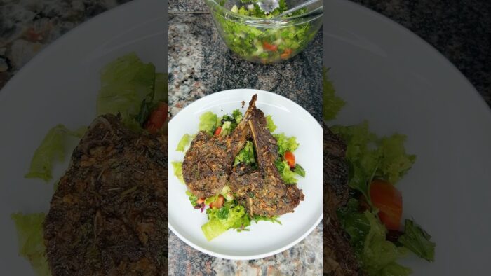 Garlic & Herb Lamb chops in Airfryer #airfryerrecipes #recipe #dinner