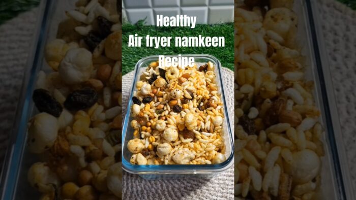 Healthy Airfryer Namkeen Recipe | Oilfree namkeen Recipe #shortsfeed #namkeen #namkeenrecipe