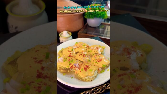 Healthy Cajun Potatoes Recipe | Easy Air Fryer Snack | Crispy and Healthy #trending #party #food