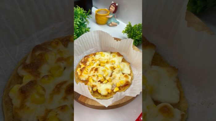 High Protein Pizza🍕in Air Fryer #airfryerrecipes #airfryer #highprotein #healthyrecipes #pizza