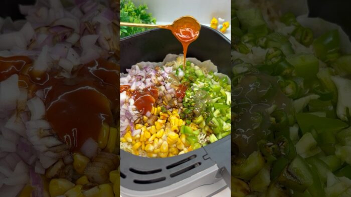 I cooked Fried Rice in Air Fryer 😋 #airfryerrecipes #airfryer #easyrecipe #quickrecipe