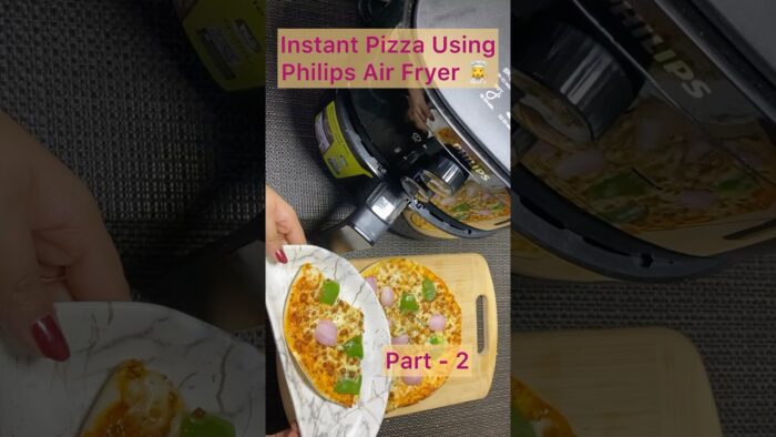 Instant Pizza Using Air Fryer | Easy Cheese Loaded Pizza Recipe | 10 Minutes Pizza #pizza #airfryer