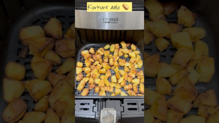 Kurkure aalu 🥔 in air fryer recipe!! #shortvideo #youtubeshorts #airfryerrecipe #easyrecipe