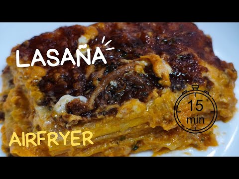 ✨✨LASAÑA DE ATÚN EN FREIDORA DE AIRE|| Lista en 1️⃣5️⃣ minutos 😲