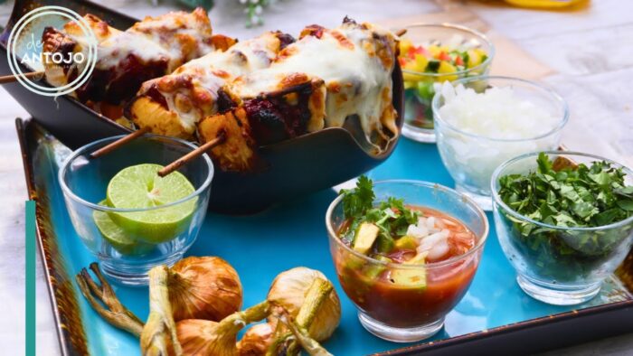 Las mejores Brochetas al pastor en freidora de aire