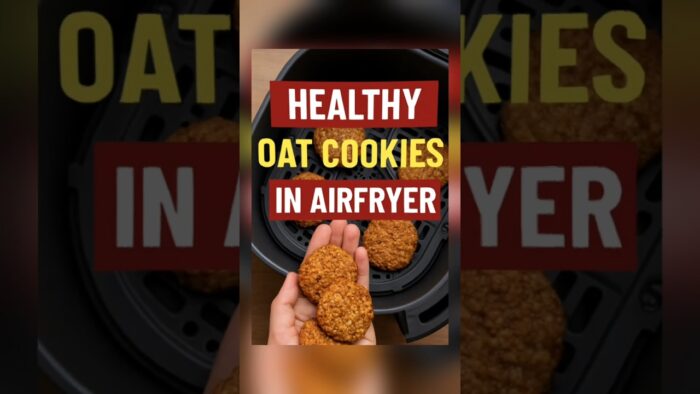 Lose Weight, Not Taste! Airfryer Oats Cookies Recipe #shorts #airfryerrecipes