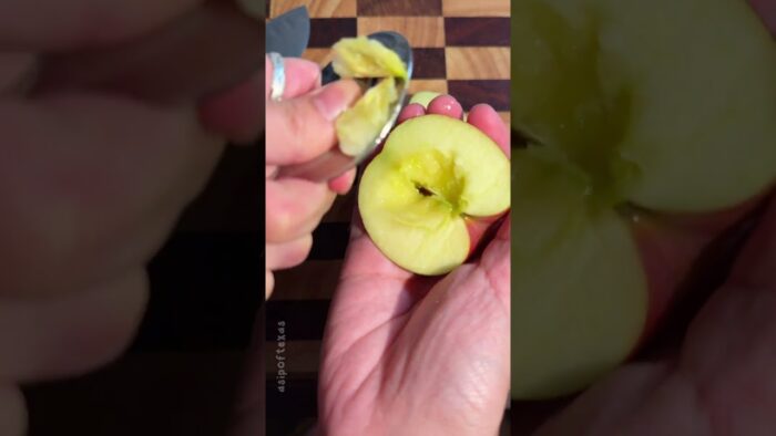 Manzanas en freidora de aire