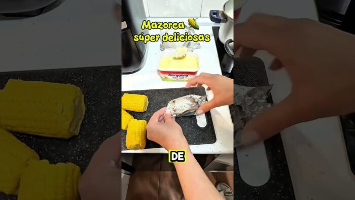Mazorca doradita en 15 minutos #airfryer #mazorca #fácil #receta #rápido #parati #shortvideo #tips