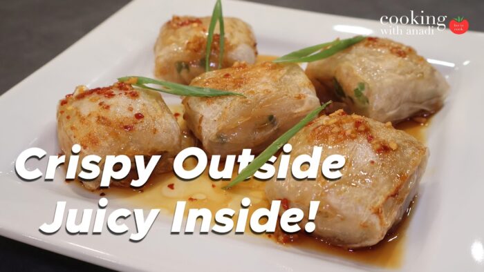 No Dough, No Problem! Rice Paper Chicken Dumplings in the Air Fryer
