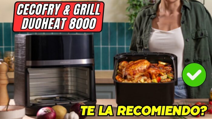 🍗 OPINIÓN Freidora de AIRE Cecotec Cecofry&Grill Duoheat 8000 🍗