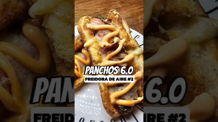PANCHOS 6.0 #panchos #hotdog #sausagedog #recipe #recetas #bacon #cheddar #jalapeno #airfryer