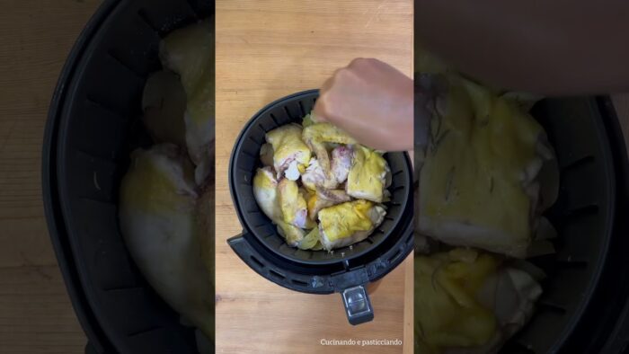 POLLO CON PATATE IN FRIGGITRICE AD ARIA