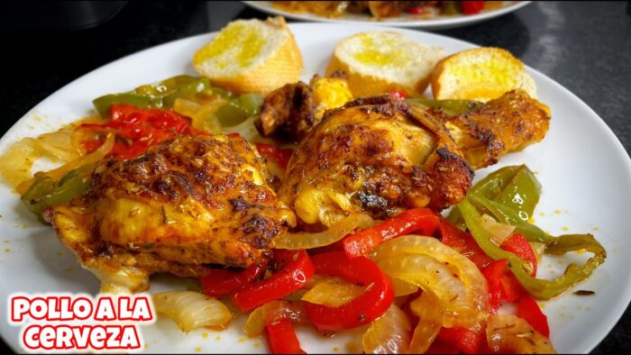 POLLO en FREIDORA de AIRE🤤  pollo a la Cerveza