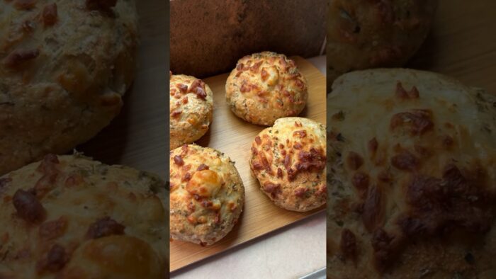 Pan de avena con queso, ajo y orégano 🤤 #nutrition #recetasfaciles #saludable #sano #recetas #deli
