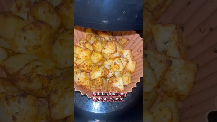 Patatas fritas en Freidora de Aire!          #youtubeshorts #recetas #shorts #short #video #viral