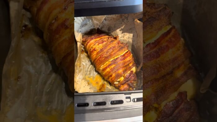 Pechuga de pollo rellena en freidora de aire