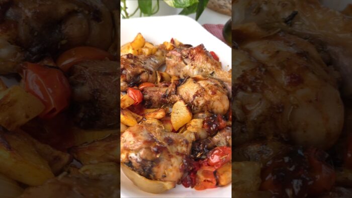 🍗Pollo in friggitrice ad aria con pomodorini