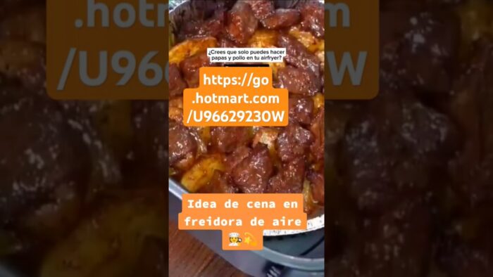 Pruébala y verás .Carne con papas BBQ #food #recetas #cocinaconsabor #airfryer #canaldecocina