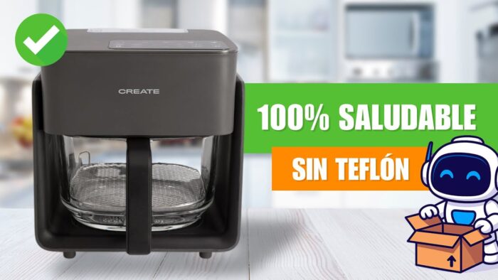 Pruebo la Air Fryer Mist de CREATE | Freidora de aire de cristal ✅ Reseña 2025