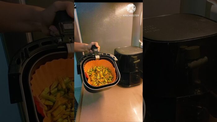 Quick & Easy Air fryed Ivy Gourd (Tendli) #thehealthytwist #shorts #tendli #easyrecipe #airfryer