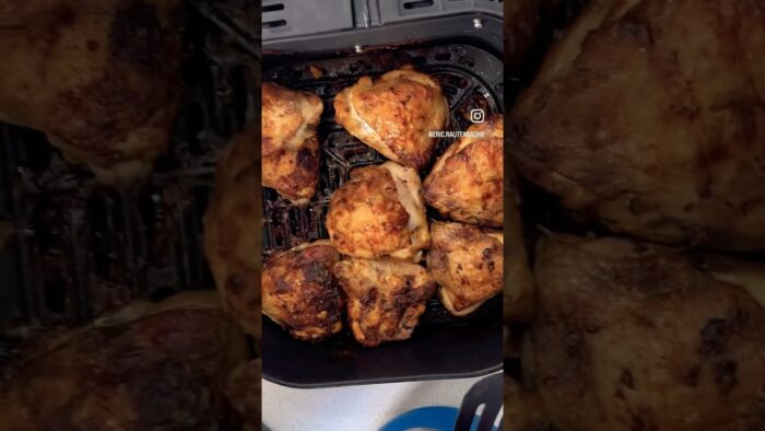 Quick chicken tikka in air fryer #shorts #foodshorts #chicken #airfryer #tikka