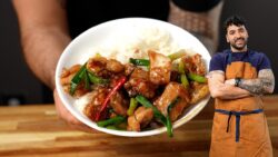 RECETA DE POLLO MONGOL (En la freidora de aire)