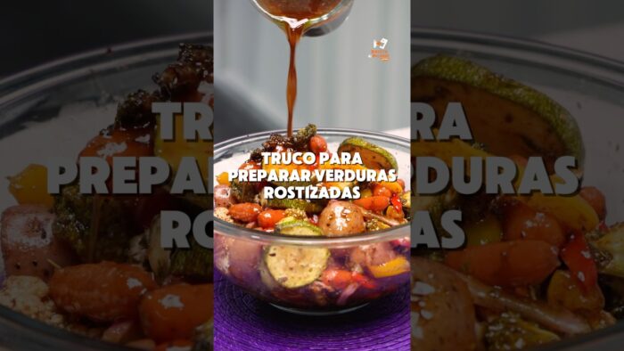 RECETA FÁCIL Verduras rostizadas en freidora de aire.