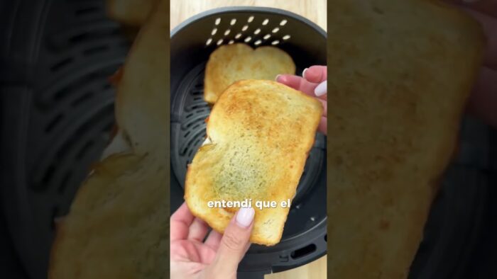SANDWICH A LA AIR FRYER #sandwich #receta