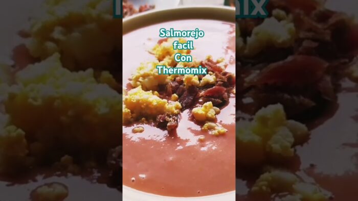 Salmorejo Cremoso en 1 Minuto con Thermomix 🍅 #shorts