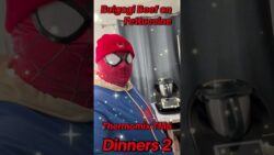 Spider-man cooked “Bulgogi Beef on Fettuccine” with his Thermomix TM6 (Recipe from Dinners 2)