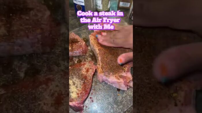 Steak in the Air Fryer!! #recipe #steak #airfryer