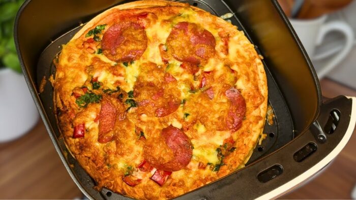 This 6-Minute Air Fryer Tortilla Pizza Recipe Has Gone Viral! So Easy and Delicious!