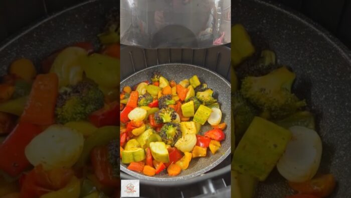 VERDURAS en la FREIDORA DE AIRE 💚❤️, receta sana y deliciosa #recetas #covalplato #airfryer