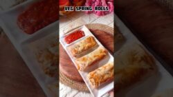 Veg Spring Roll Recipe | Street Style Spring Roll | Spring Roll In Airfryer#shorts#viralshort#food